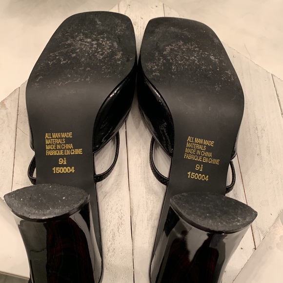 C&E Black Patent Heels Sz 9.5 - Picture 7 of 9